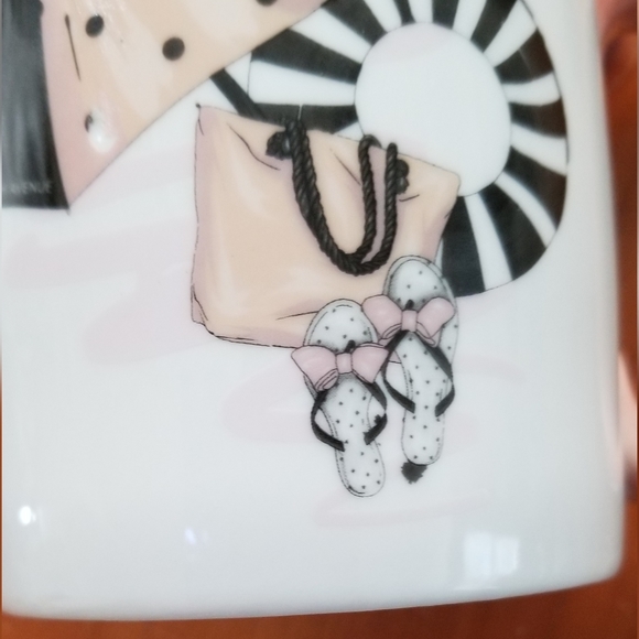 Saks Fifth Ave Set of 2 Beach Theme Coffee Mugs - Picture 5 of 11